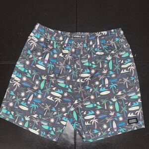 O'Neill Men's Tropical Print Swim Trunks